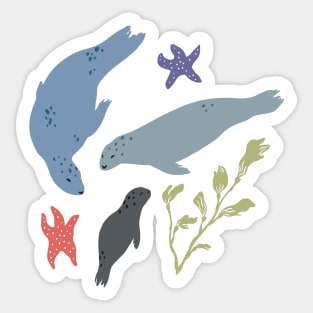 BC Harbour Seals Sticker